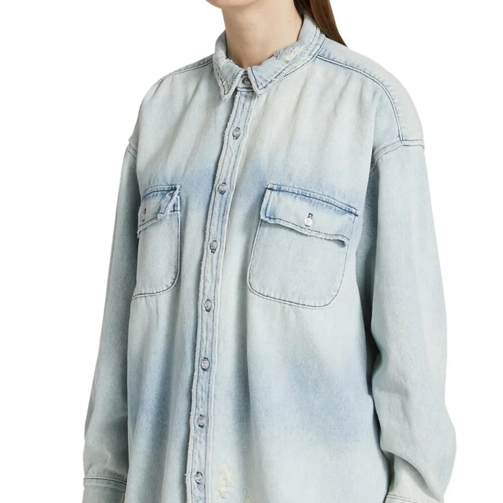 NSF Busy Boyfriend Denim Shirt​​ - Picture 5 of 8